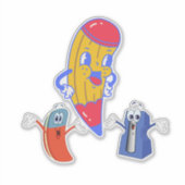 おもしろい新学期ギフトおもしろい学校 シール (正面)