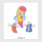 おもしろい新学期ギフトおもしろい学校 シール (シート)