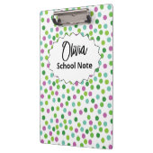 おもしろい新学期サプライ子供へまたは先生 クリップボード (左)