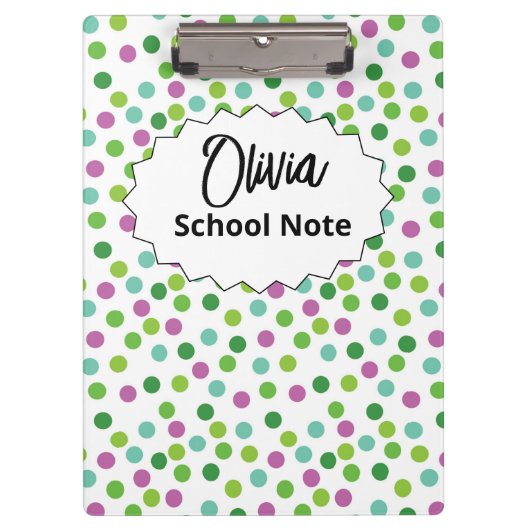 おもしろい新学期サプライ子供へまたは先生 クリップボード (正面)