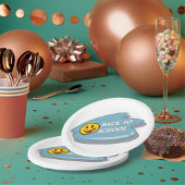 おもしろい新学期スマイリーフェイス ペーパープレート