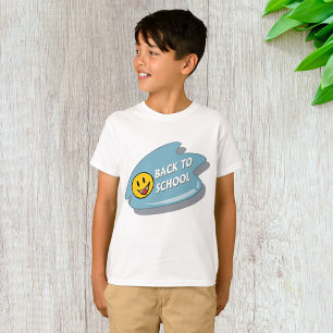 おもしろい新学期スマイリーフェイス Tシャツ