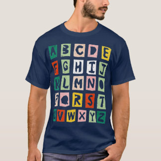 おもしろい新学期ハイアルファベットプレk幼稚園 tシャツ