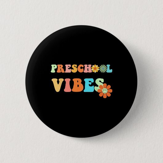おもしろい新学期プレスクールVibesScの初日 缶バッジ (正面)