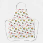 おもしろい新学期先生の供給パターン エプロン (正面)