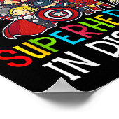 おもしろい新学期先生はスーパーヒーローギフト ポスター (角)