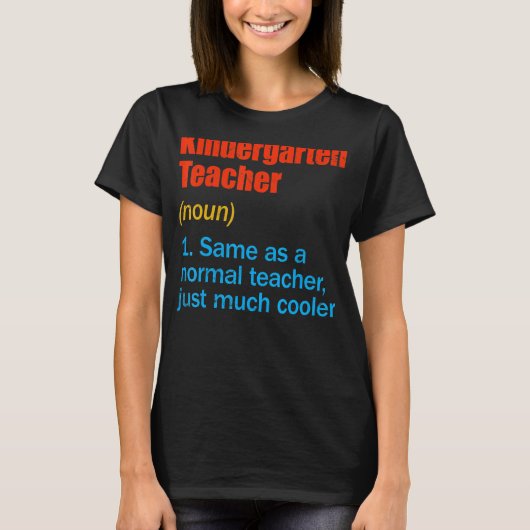 おもしろい新学期初日先生 Tシャツ (正面)