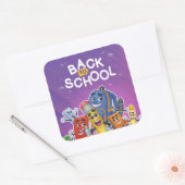 おもしろい新学期 スクエアシール (封筒)