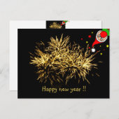 おもしろい新年おめでとう！ ポストカード (正面/裏面)