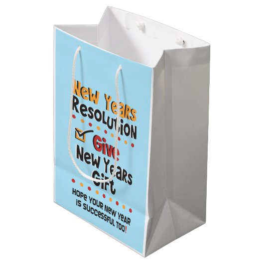 おもしろい新年の抱負 ギフトバッグ (正面アングル)