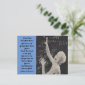 おもしろい新年トーストパーティーガールシャンパンバブル シーズンポストカード (スタンド正面)