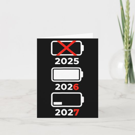 おもしろい新年2026 2027 67 メーム 六 七 カード (正面)