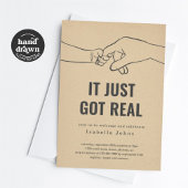 おもしろい新生児ウェルカムパーティー、SIPおよび参照 招待状