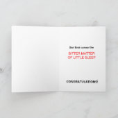 おもしろい新生児 カード (内部)