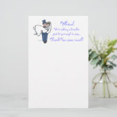 おもしろい新結婚婚の文具感謝してい品 便箋 (スタンド正面)