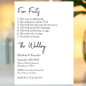 おもしろい新郎新婦の事モダン実結婚 招待状