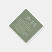 おもしろい新郎新婦の事結婚実 スタンダードカクテルナプキン (角)