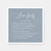 おもしろい新郎新婦の事結婚実 スタンダードカクテルナプキン (正面)