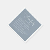 おもしろい新郎新婦の事結婚実 スタンダードカクテルナプキン (角)