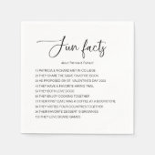 おもしろい新郎新婦の事結婚実 スタンダードカクテルナプキン (正面)