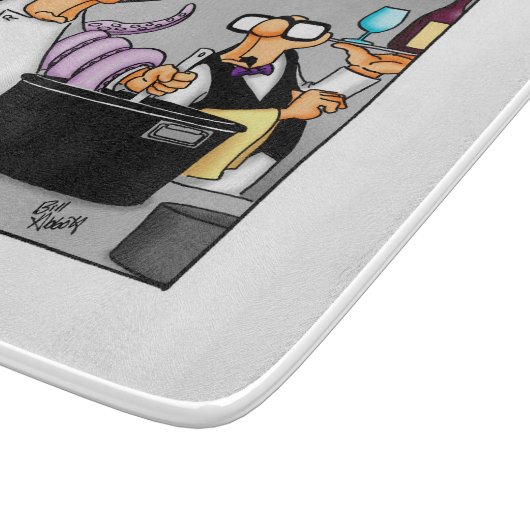 「おもしろい新鮮か？」 ユーモア切り出しボード カッティングボード (角)