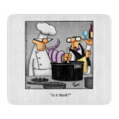 「おもしろい新鮮か？」 ユーモア切り出しボード カッティングボード (正面)