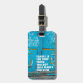おもしろい旅行インスピレーション生活引用文荷物タグ ラゲッジタグ (正面縦)
