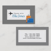 おもしろい旅行代理店の名刺 名刺 (正面/裏面)