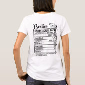 おもしろい旅行/一風変わりつの栄養事実 Tシャツ (裏面)