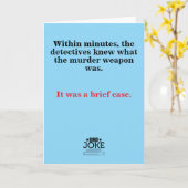 おもしろい日のジョーク カード (黄色い花)