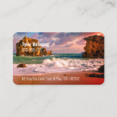 おもしろい日の入退職したった海、DIY職業Gag 名刺 (裏面)