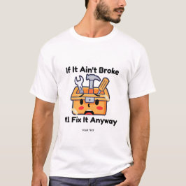 おもしろい日曜大工の工具箱 お父さんのジョーク  名前入り Tシャツ