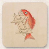 おもしろい日本のヴィンテージ妖怪 コースター (正面)