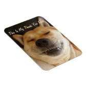 おもしろい日本の可愛いスマイル感謝してい君 マグネット (右側)