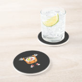 おもしろい日本の食ジム重量挙げギフトTシャツ コースター (側面)