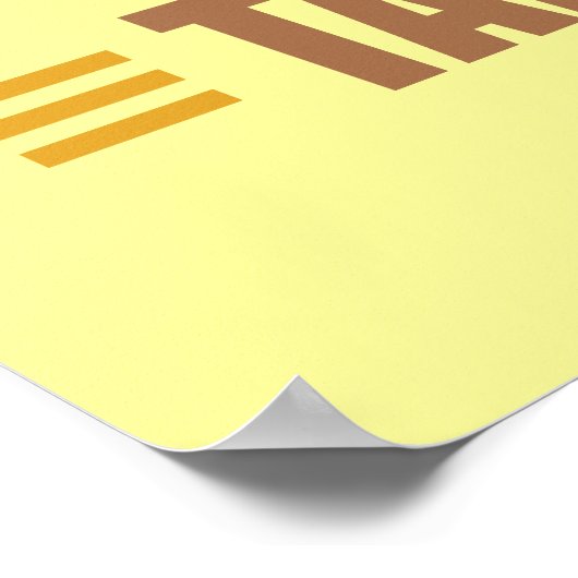 おもしろい日焼け ポスター (角)