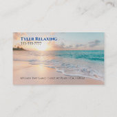 おもしろい日退職した入りビーチ、DIY Professional Gag 名刺 (裏面)