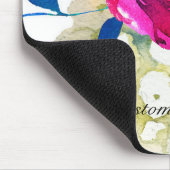 おもしろい明はっきりしたるい水カラーフローラカラスプラッシュ マウスパッド (コーナー)