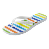おもしろい明るいはっきりしたと – モダンストライプ ビーチサンダル (アングル)