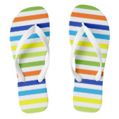 おもしろい明るいはっきりしたと – モダンストライプ ビーチサンダル (フットベッド)