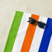 おもしろい明るいはっきりしたと – モダンストライプ ビーチタオル (インサイチュ)