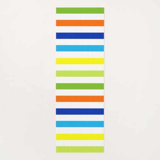 おもしろい明るいはっきりしたと – モダンストライプ ヨガマット (裏面)