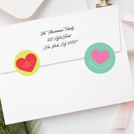 おもしろい明るいはっきりしたカラフル | MERRYクリスマス・ホリデー ラウンドシール