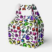 おもしろい明るいカラフルパーティーパタモダンーン フェイバーボックス (裏面サイド)