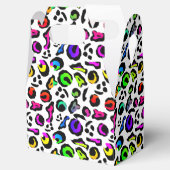 おもしろい明るいカラフルパーティーパタモダンーン フェイバーボックス (オープン)