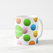 おもしろい明るいゴルフボール コーヒーマグカップ (正面右)