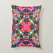 おもしろい明るいパターンモダン折衷性ドーパミン受容体 アクセントクッション (裏面(縦))