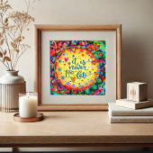 おもしろい明るく決して遅すぎない引用文のインスピレーション ポスター