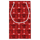 おもしろい映画チケットパターンパーティーの好意バッグ スモールペーパーバッグ (裏面)