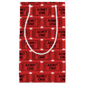 おもしろい映画チケットパターンパーティーの好意バッグ スモールペーパーバッグ (正面)